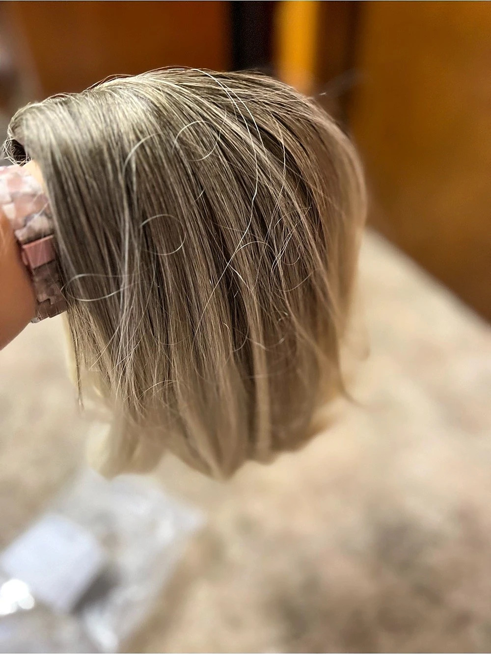 Blonde & Brown Bob length Wig
